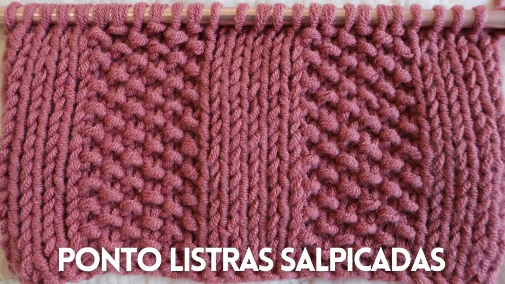 Passo a Passo: Tricô Clássico Listras Salpicadas para Inverno