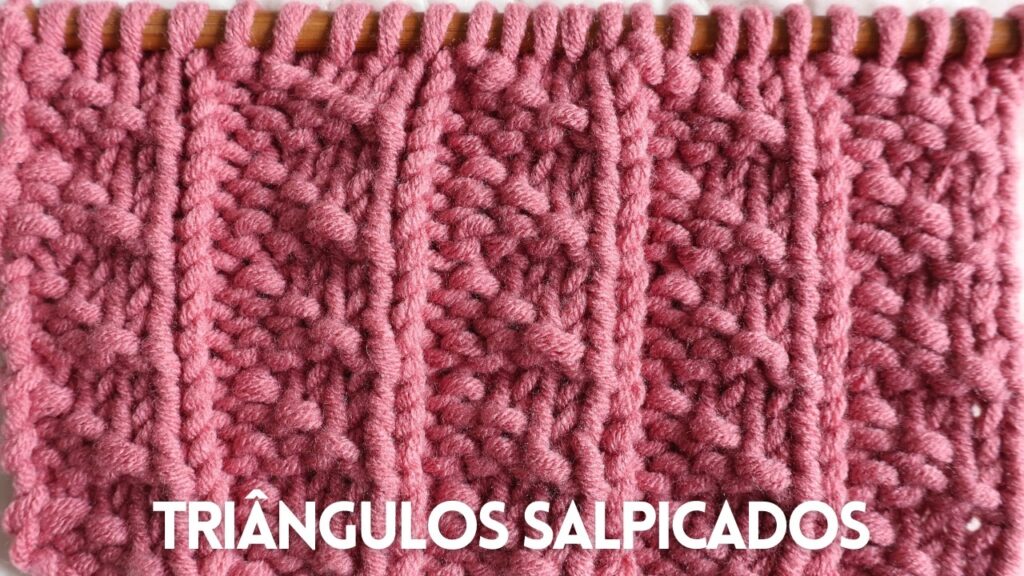 Passo a Passo: Ponto Triângulos Salpicados para Inverno
