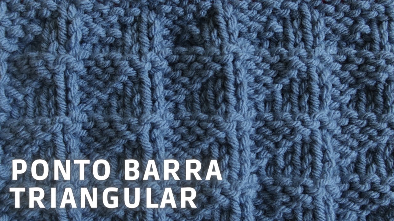 Passo a Passo: Barra Triangular em Tricô para o Inverno