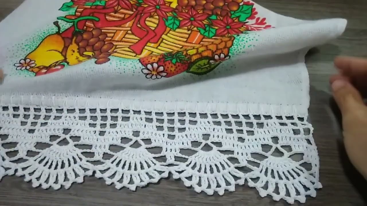 Passo a Passo: Barradinho de Crochê Fácil para Panos de Prato