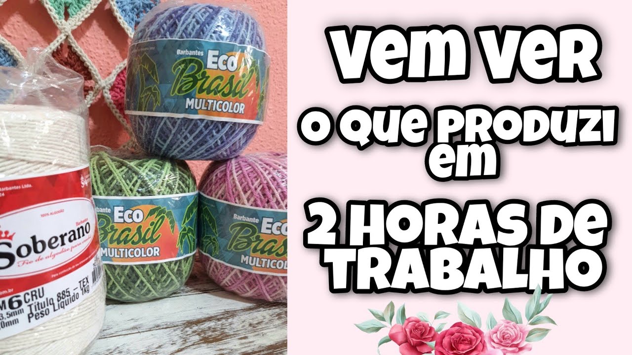 Produção Relâmpago: Crochê Fácil e Econômico em 2 Horas!