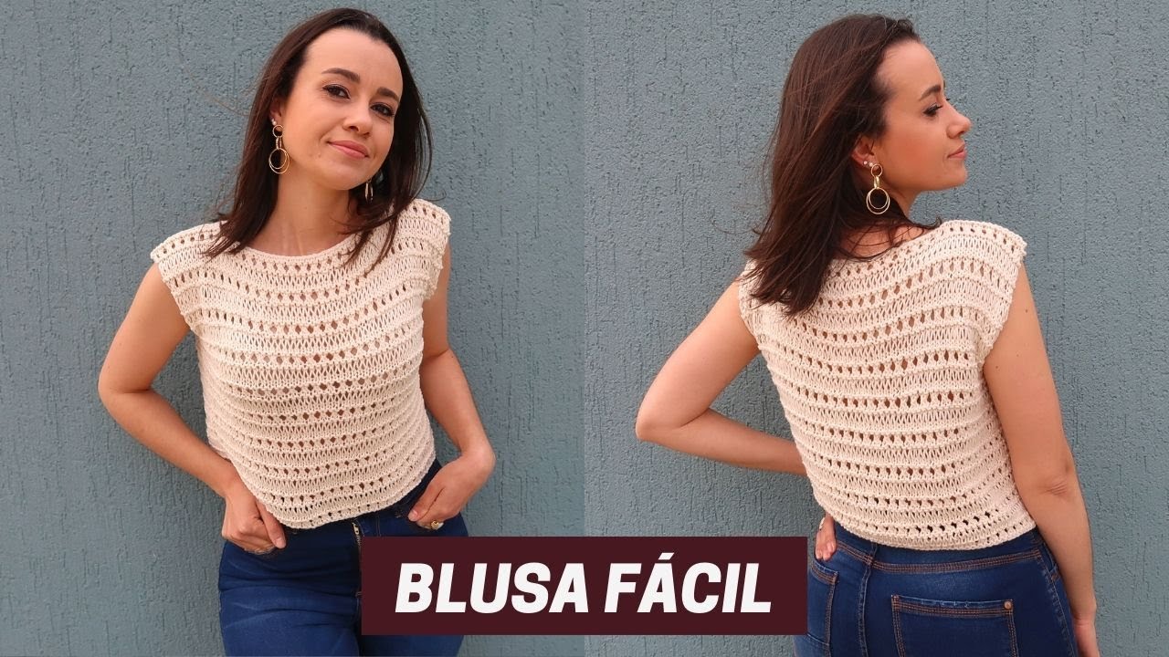 Passo a Passo: Blusa de Verão em Tricô Clássico Rápido Passo a Passo: Blusa de Verão em Tricô Clássico Rápido